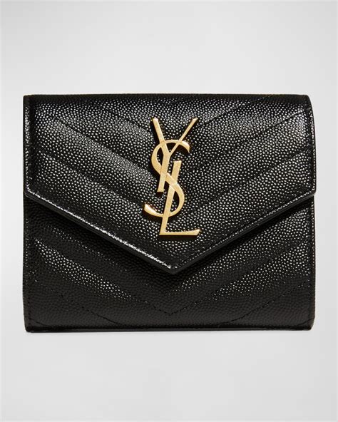 ysl tri-fold wallet|ysl small envelope wallet.